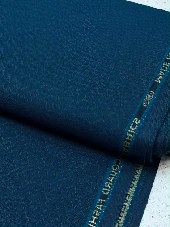 Navy Refined Weave product photograph from Mina’s Loom