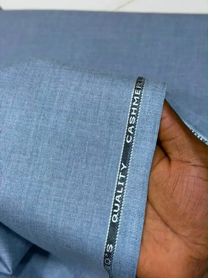 Slate Blue Classic Weave product photograph from Mina’s Loom
